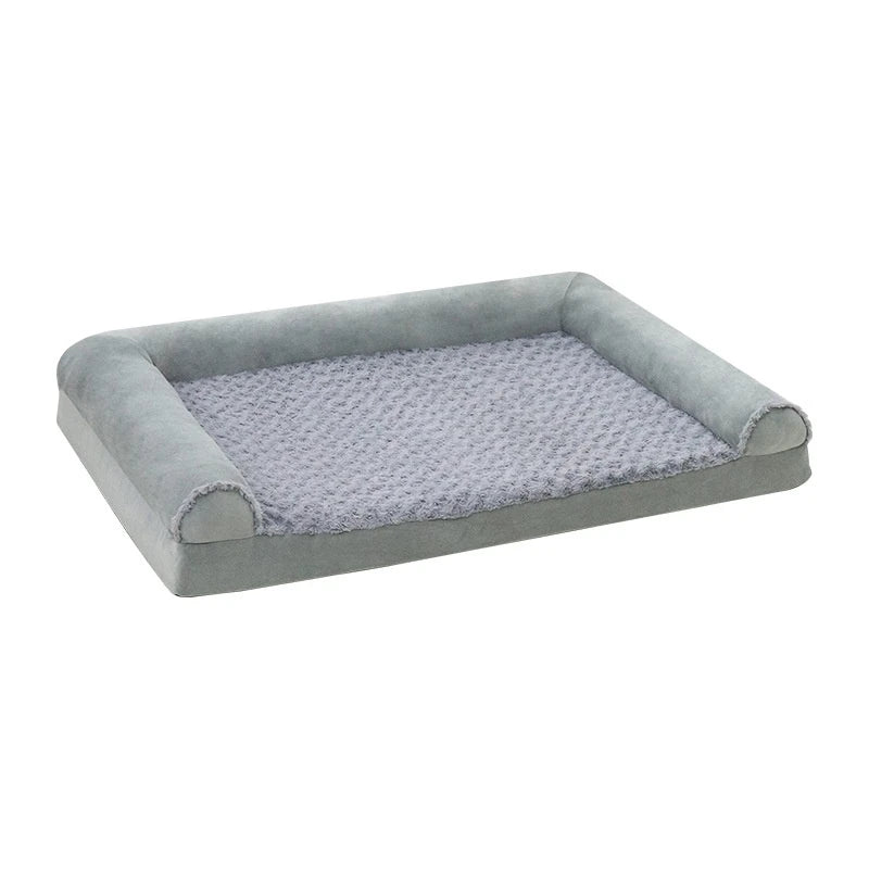 Wholesale Eco-Friendly Orthopedic Cooling Memory Foam Square Dog Bed Mat Calming Chew Proof Small Animals Deep Sleep Oxford