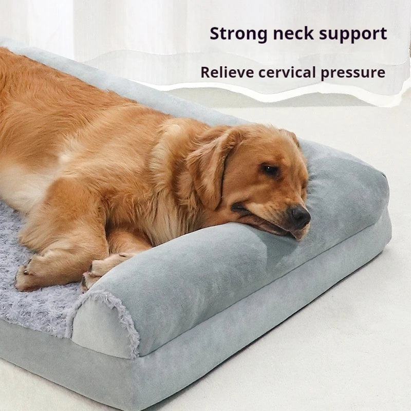 Wholesale Eco-Friendly Orthopedic Cooling Memory Foam Square Dog Bed Mat Calming Chew Proof Small Animals Deep Sleep Oxford