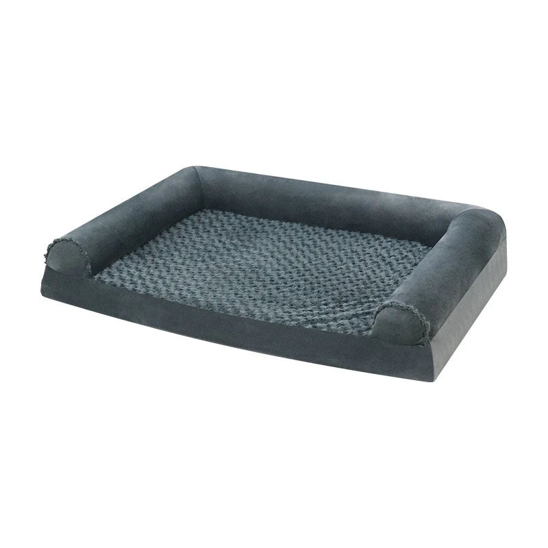 Wholesale Eco-Friendly Orthopedic Cooling Memory Foam Square Dog Bed Mat Calming Chew Proof Small Animals Deep Sleep Oxford