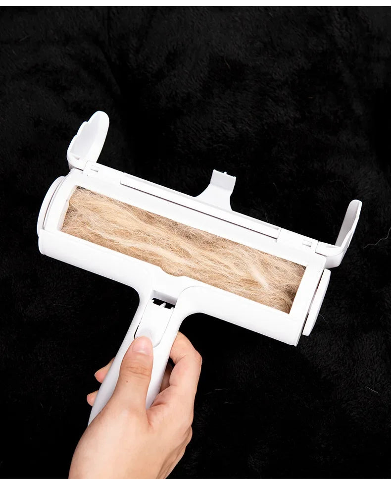Pet Hair Remover Roller - Dog & Cat Fur Remover with Self-Cleaning Base - Efficient Animal Hair Removal Tool - Perfect for Furni