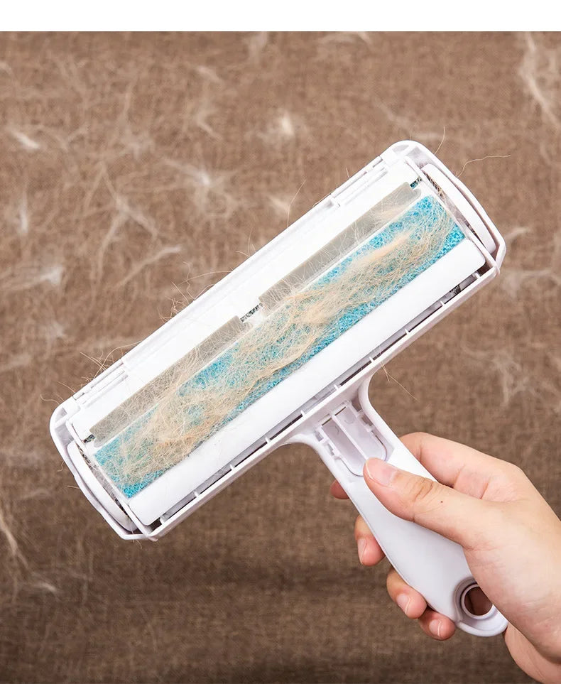 Pet Hair Remover Roller - Dog & Cat Fur Remover with Self-Cleaning Base - Efficient Animal Hair Removal Tool - Perfect for Furni
