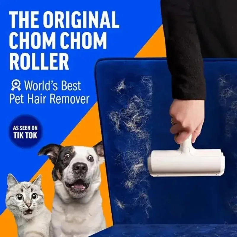 Pet Hair Remover Roller - Dog & Cat Fur Remover with Self-Cleaning Base - Efficient Animal Hair Removal Tool - Perfect for Furni
